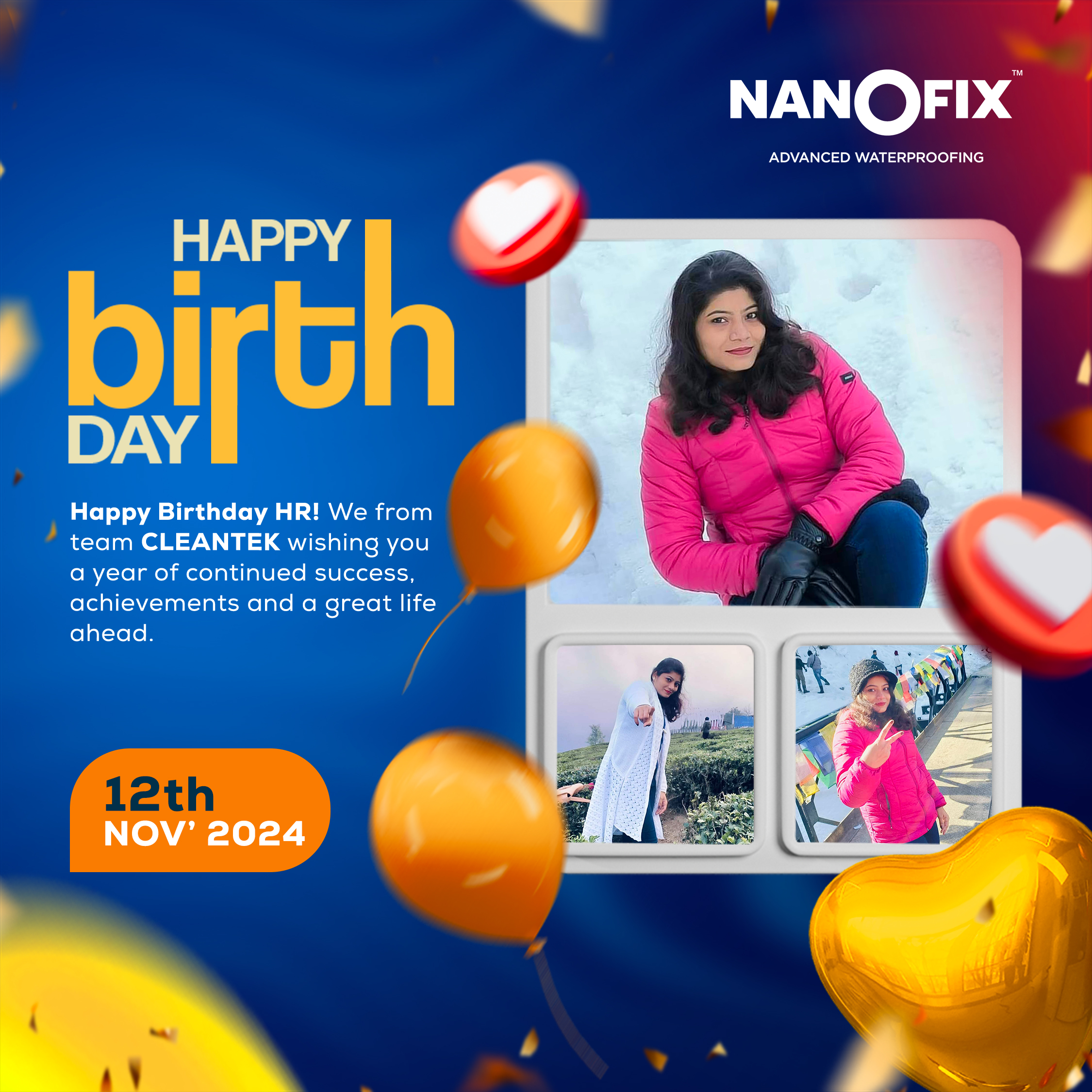 Happy Birthday Celebration Social Media Instagram Post Template